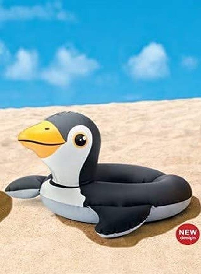 DS ENTERPRISE Swimming Ring Tube, Water Fun, Pool Toy for Kids, Safety Raft Water Pool Floats Inflatable Boat for Baby Pool Party Fun & Baby Learning Swim, Enjoyment Swimming (Penguine) - Image 5